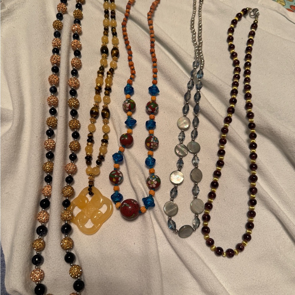 Multicolor Beaded Necklace Set